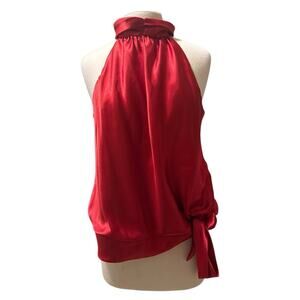 Night Way Collections Women's Red Metallic Blouse Size XL Christmas Party Formal
